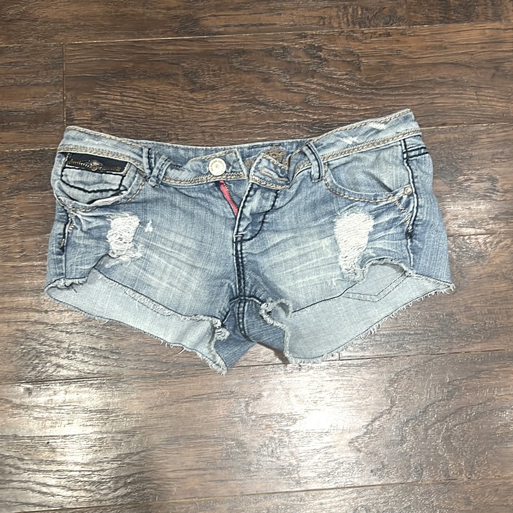 Distressed Jean Shorts